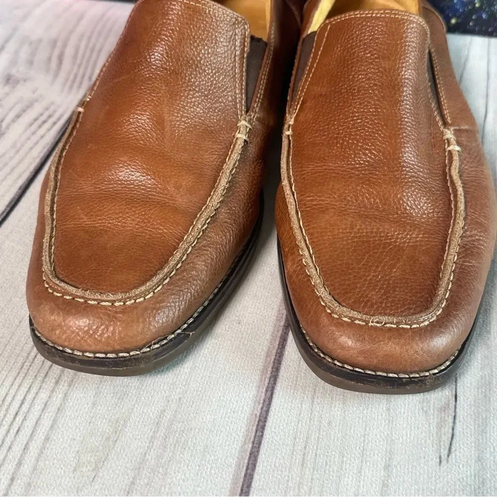 Sandro Limited Leather Driving‎ Loafer Men Sz 11 D Brown Tan Designer Career